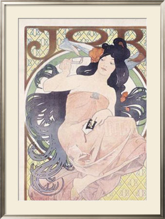 Job Papier And Cigarettes by Alphonse Mucha Pricing Limited Edition Print image