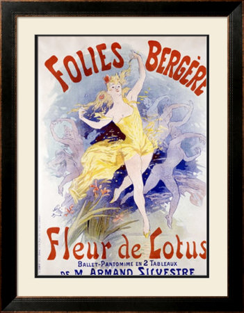 Fleur De Lotus, Folies Bergere by Jules Chéret Pricing Limited Edition Print image