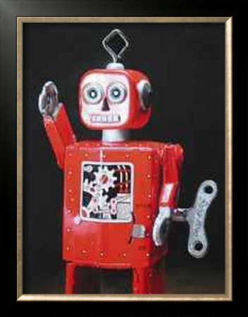 Red Robot by Cesar Santander Pricing Limited Edition Print image