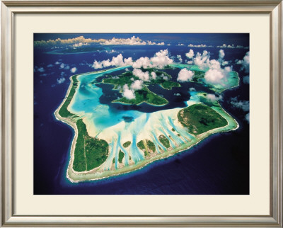 Aerial View, Bora Bora, French Polynesia by Paul Chesley Pricing Limited Edition Print image