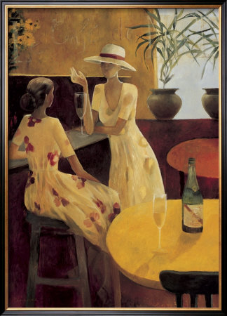 Ladies Chatting by Miguel Dominguez Pricing Limited Edition Print image