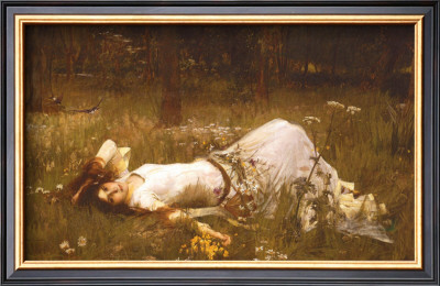 Ophelia, C.1889 by John William Waterhouse Pricing Limited Edition Print image