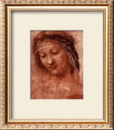 Woman's Head Study by Leonardo Da Vinci Pricing Limited Edition Print image