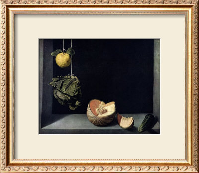 Coing, Chou, Melon Et Concombre by Juan Sanchez Cotan Pricing Limited Edition Print image