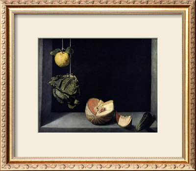 Coing, Chou, Melon Et Concombre by Juan Sanchez Cotan Pricing Limited Edition Print image