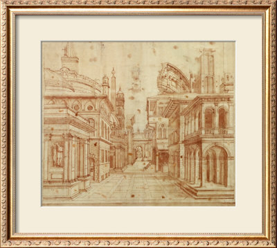 Roman Perspective by Baldassare Peruzzi Pricing Limited Edition Print image