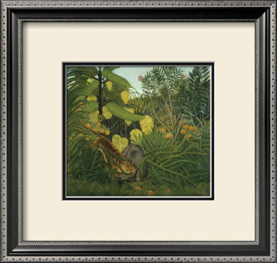 The Fight Between A Tiger And Buffalo, C.1908 by Henri Rousseau Pricing Limited Edition Print image
