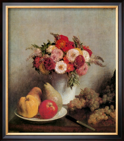 Still Life With Flowers And Fruits by Henri Fantin-Latour Pricing Limited Edition Print image