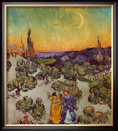 The Promenade, Evening by Vincent Van Gogh Pricing Limited Edition Print image