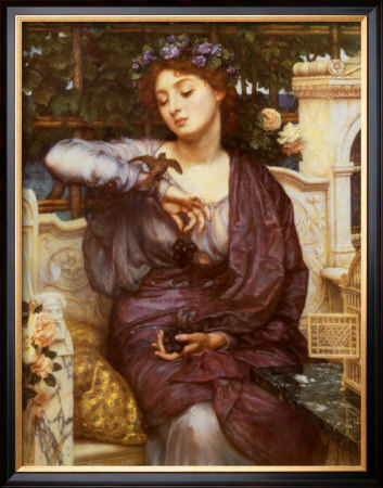Libra And Her Sparrow by Edward John Poynter Pricing Limited Edition Print image