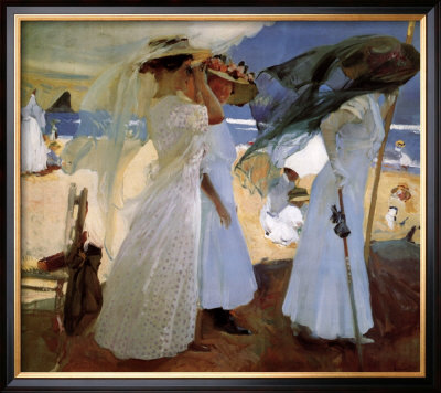 Under The Awning, Zarauz by Joaquín Sorolla Y Bastida Pricing Limited Edition Print image