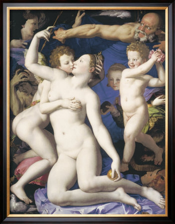 Allegory With Venus And Cupid by Agnolo Bronzino Pricing Limited Edition Print image