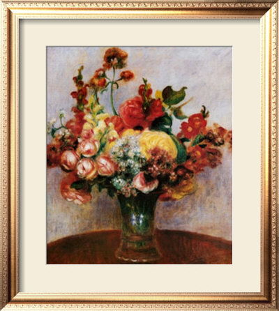 Flowers In A Vase by Pierre-Auguste Renoir Pricing Limited Edition Print image