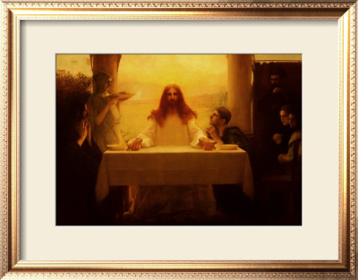 Christ And The Disciples At Emmaus by Pascal Adolphe Jean Dagnan-Bouveret Pricing Limited Edition Print image