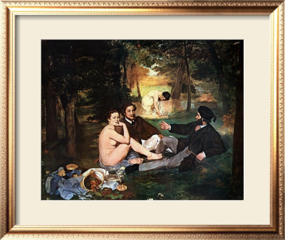 The Picnic, C.1862-1863 by Edouard Manet Pricing Limited Edition Print image
