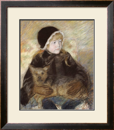 Elsie Cassat Holding A Big Dog by Mary Cassatt Pricing Limited Edition Print image