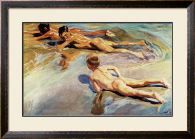 Children On The Beach by Joaquin Sorolla Y Bastida Pricing Limited Edition Print image