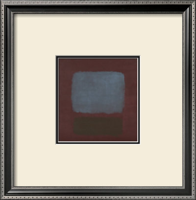 No. 37 / No. 19 (Slate Blue And Brown On Plum), 1958 by Mark Rothko Pricing Limited Edition Print image