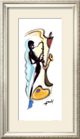 Sax Player by Alfred Gockel Pricing Limited Edition Print image