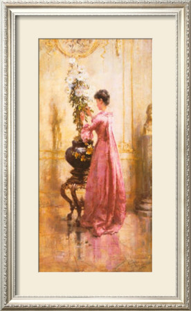 Woman With Chrysanthemums by Eugene Joors Pricing Limited Edition Print image
