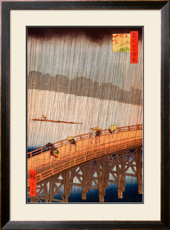 Sudden Shower by Ando Hiroshige Pricing Limited Edition Print image