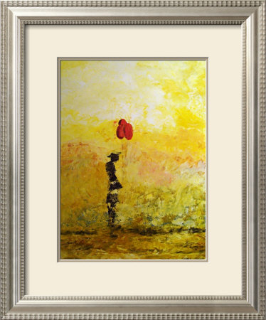 Girl With Balloons by David Gentry Pricing Limited Edition Print image