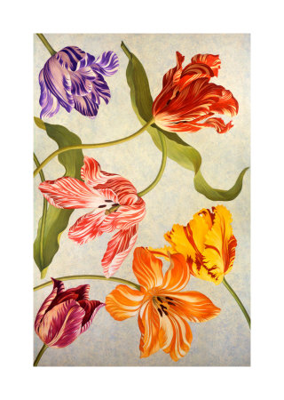 Floral Tulips Iv by David Hwang Pricing Limited Edition Print image