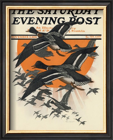 Ducks In Flight, C.1921 by Charles Livingston Bull Pricing Limited Edition Print image