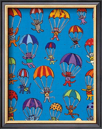 Parachute Cats by Sarah Battle Pricing Limited Edition Print image