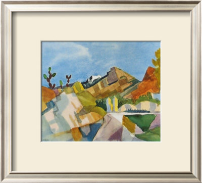 Rocky Landscape, 1914 by Auguste Macke Pricing Limited Edition Print image