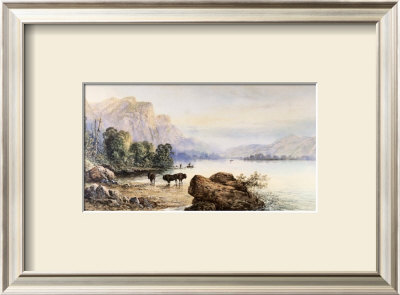 Buffalo Watering by Thomas Moran Pricing Limited Edition Print image