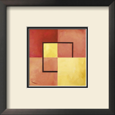 Four Squares With Lines by Peggy Garr Pricing Limited Edition Print image