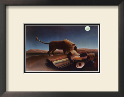 Sleeping Gypsy, 1897 by Henri Rousseau Pricing Limited Edition Print image