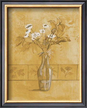 White Flowers In Vase by Alejandro Mancini Pricing Limited Edition Print image