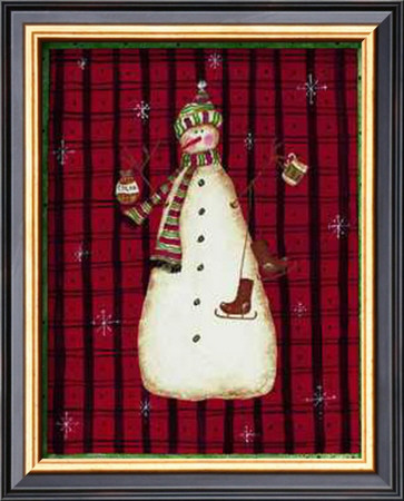 Snowman With Skates by Valerie Wenk Pricing Limited Edition Print image