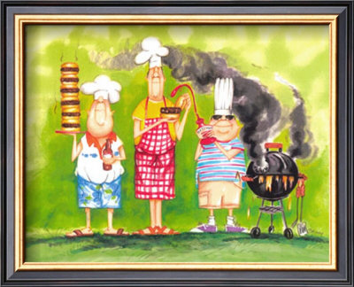 Barbecue Chefs Ii by Tracy Flickinger Pricing Limited Edition Print image