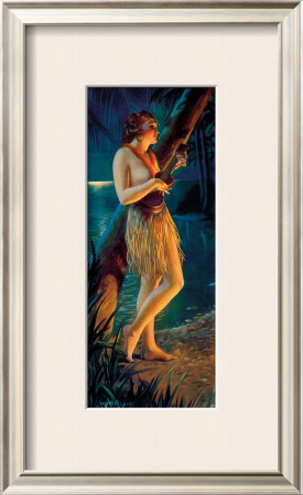 Ukulele Wahine by Gene Pressler Pricing Limited Edition Print image