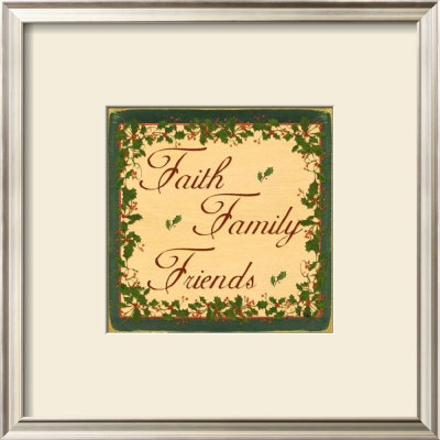 Christmas Holly, Faith Family Friends by Grace Pullen Pricing Limited Edition Print image