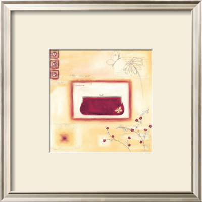 Red Evening Clutch by Lucy Barnard Pricing Limited Edition Print image