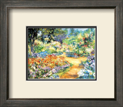 Monet's Garden In June by Jean Lamoureux Pricing Limited Edition Print image