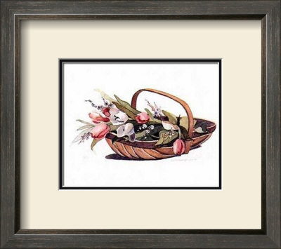 Basket Of Tulips by Carol Robinson Pricing Limited Edition Print image