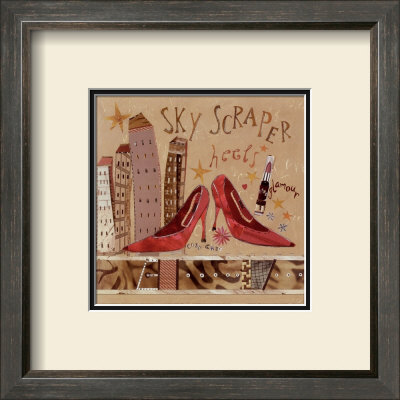 Skyscraper Heels by Katherine & Elizabeth Pope Pricing Limited Edition Print image