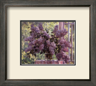 Lilacs By The Window by Boris Nicolaiev Pricing Limited Edition Print image