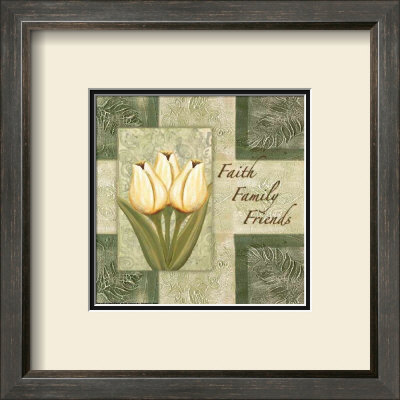 Tulips, Faith Family Friends by Maria Girardi Pricing Limited Edition Print image