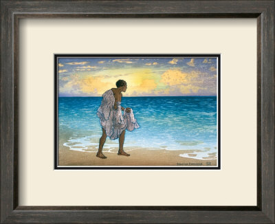 Hawaiian Fisherman by Charles W. Bartlett Pricing Limited Edition Print image