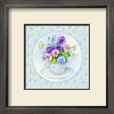 A Cup Of Sweet Peas by Carolyn Shores-Wright Pricing Limited Edition Print image