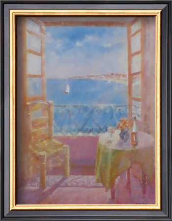 Mediterranean Balcony by Paula Nightingale Pricing Limited Edition Print image
