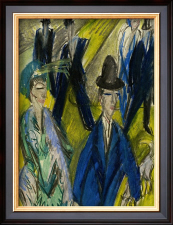 People On The Street by Ernst Ludwig Kirchner Pricing Limited Edition Print image