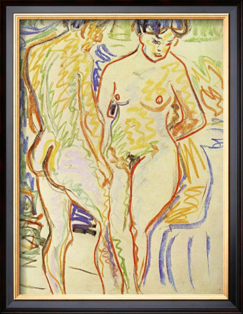 Standing Nude Couple by Ernst Ludwig Kirchner Pricing Limited Edition Print image