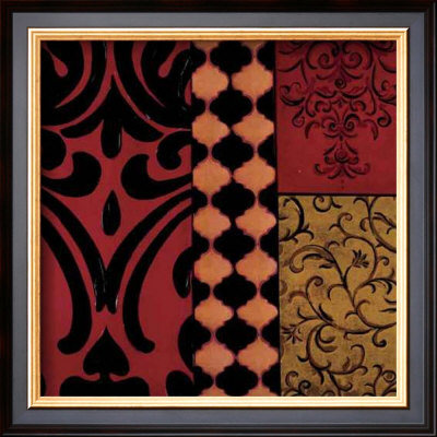 Burgandy Motifs by Courtland Pricing Limited Edition Print image